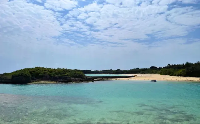 渡口の浜の景色